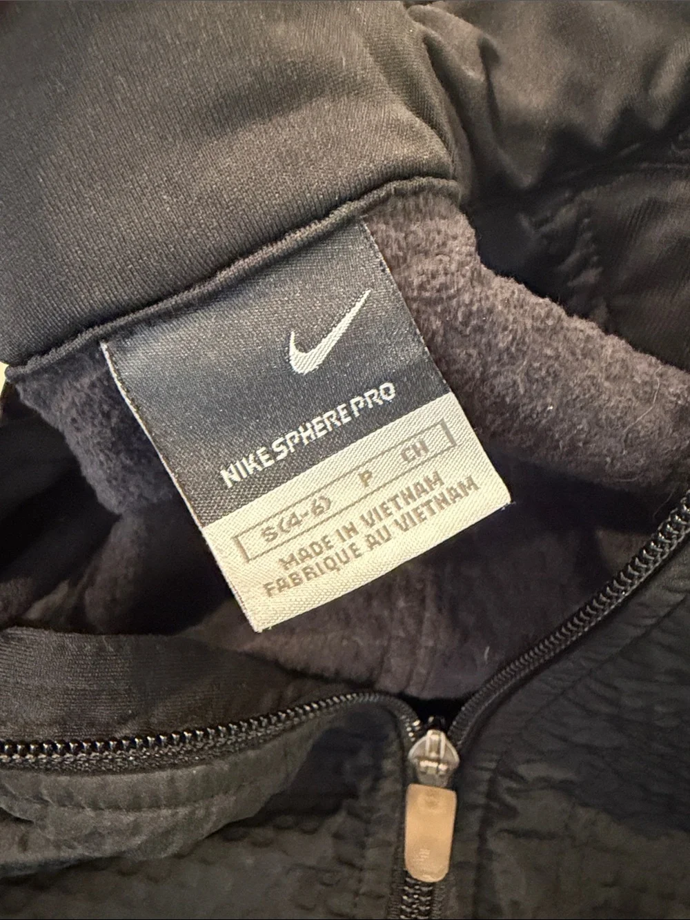 Nike Black Quilted Sleeveless Running Vest